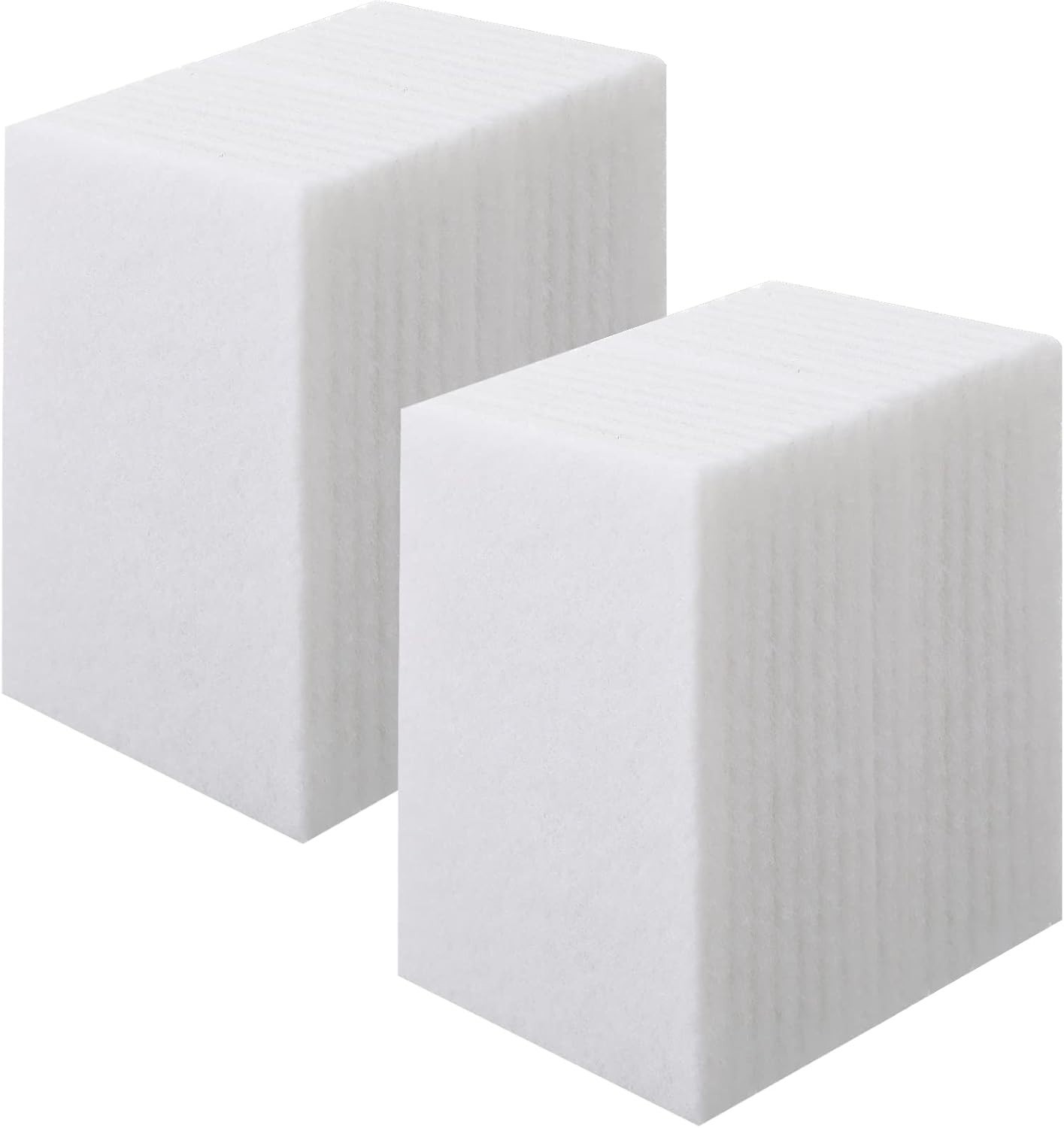 40 Pack Non Scratch White Scrubbing Pads Light Duty Multi Surface Cleaning