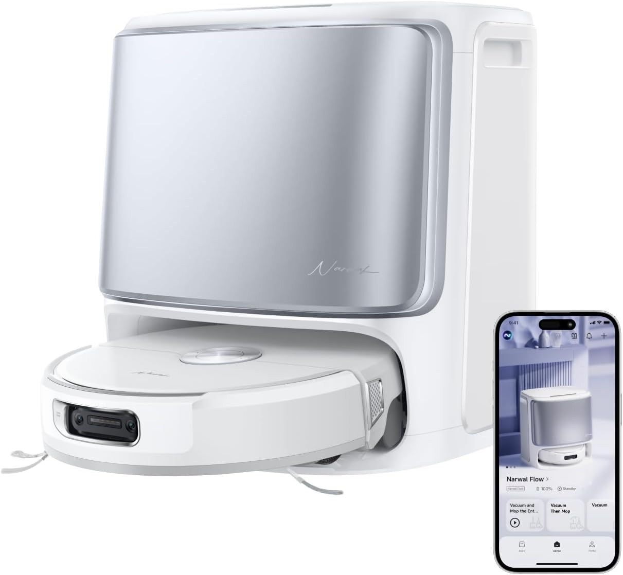 NARWAL Flow Robot Vacuum and Mop Cleaner Self Empty Cleaning FlowWash