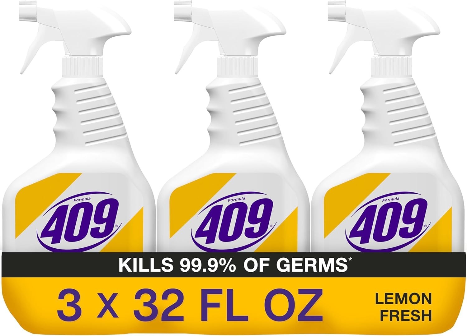 Formula 409 Multi-Surface Cleaner Lemon Fresh, 32 Fluid Ounces, Pack of 3 New