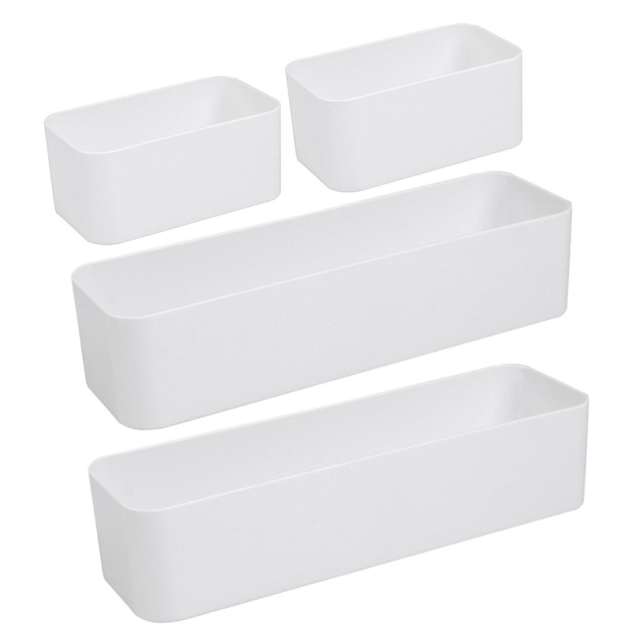 Wall Mounted Storage Box 4 Pack – Adhesive Holder for Remote, Phone & Small Item