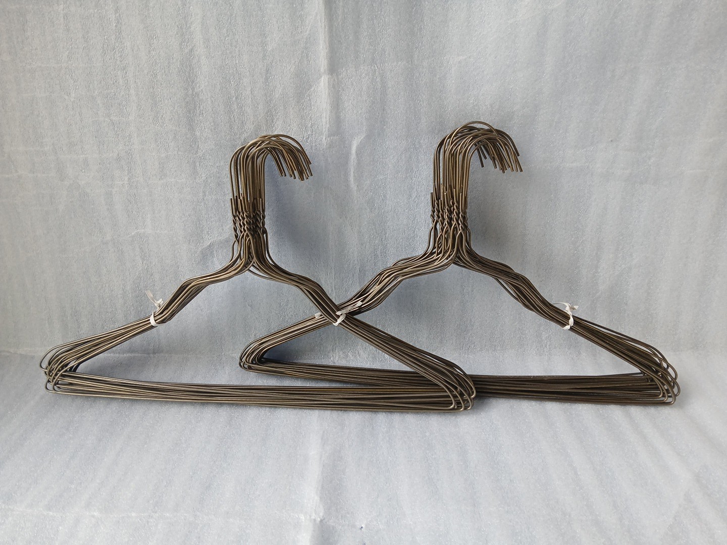50 Metal Hangers Wire, Bronze Color, Clothes, Coat, Uniform, 16 inch