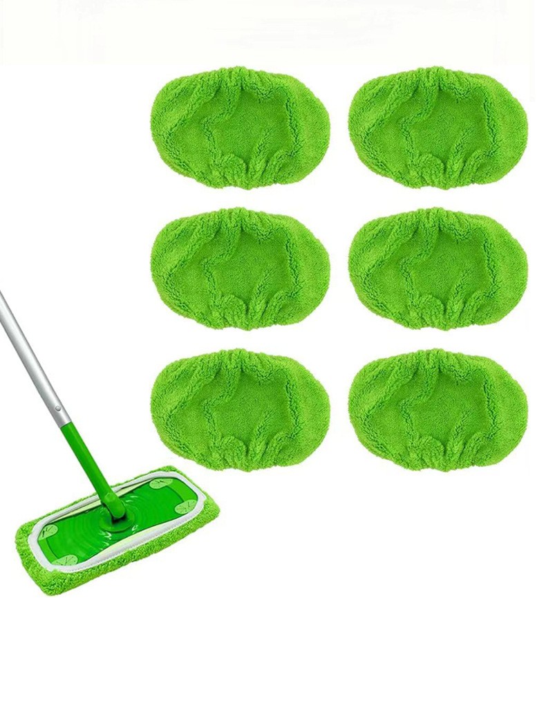 4~Pack Reuse Cloth Mop Head Cover Replacement for for 10-15 Inch Flat Mops