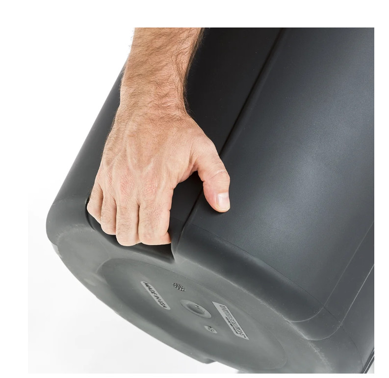 Hyper Tough 20 Gallon Heavy Duty Plastic Garbage Can with Lid, Black