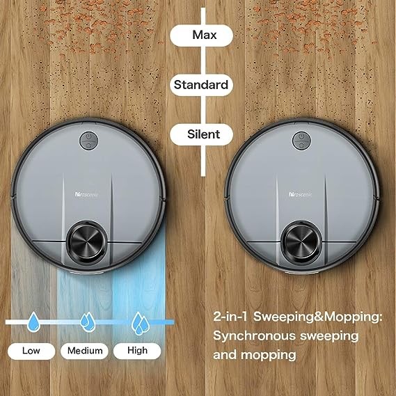Proscenic Wi-Fi Connected Robot Vacuum Cleaner and Mop Alexa – Scratch & Dent