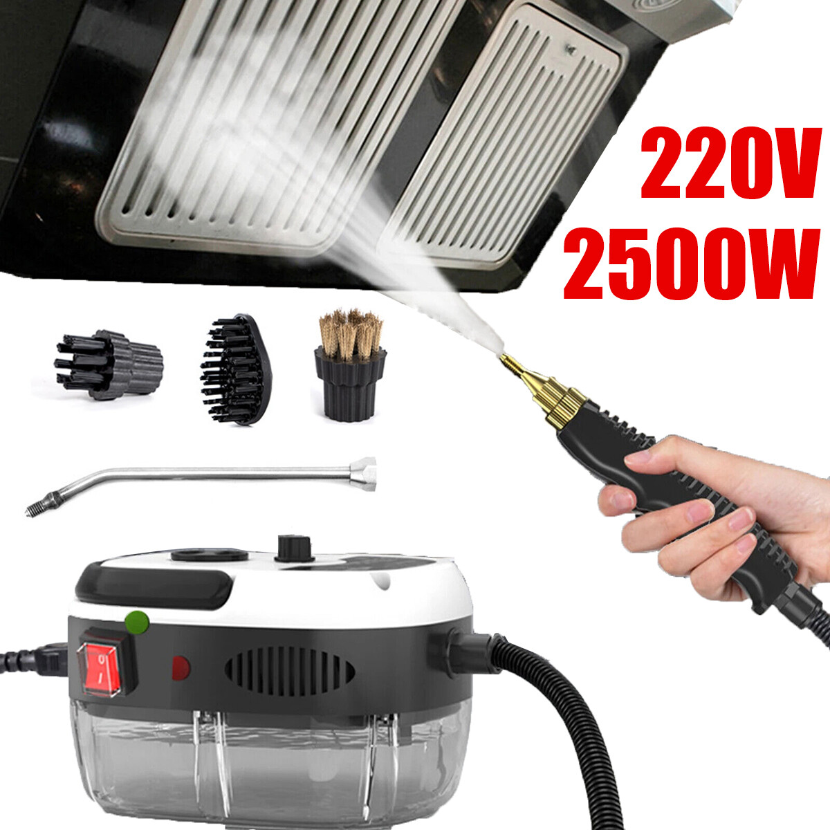 2500W Handheld Steam Cleaner Car Detailing Cleaning Machine Vehicle Auto Washer