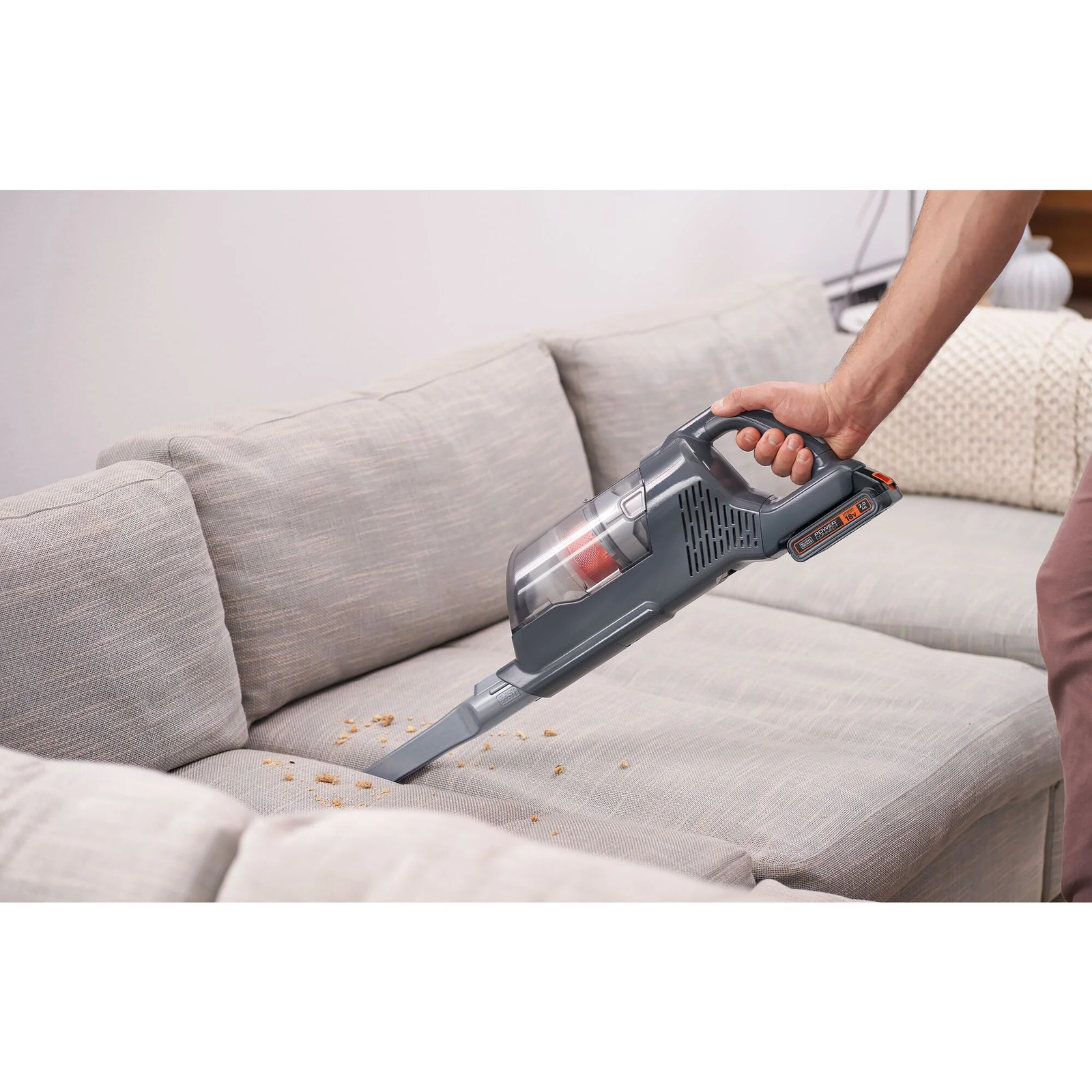 BLACK+DECKER 20V MAX* Cordless Stick Vacuum with LED Floor Lights – BHFEA18D1