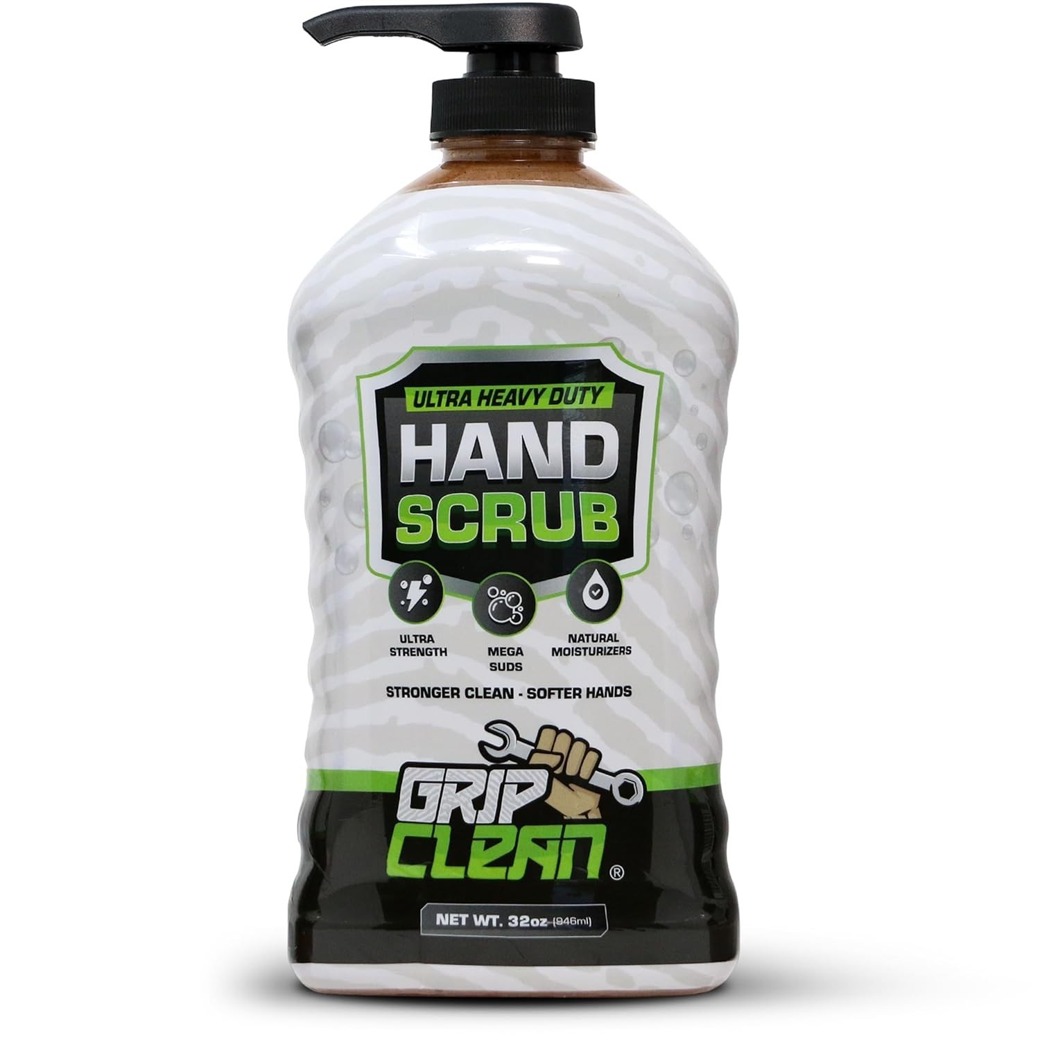 Grip Clean Heavy Duty Hand Cleaner for Mechanics – Natural Pumice & Clay-Infused
