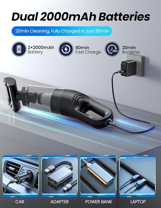 Cordless Hand Held Vacuum Cleaner Wireless Portable Car Auto Home
