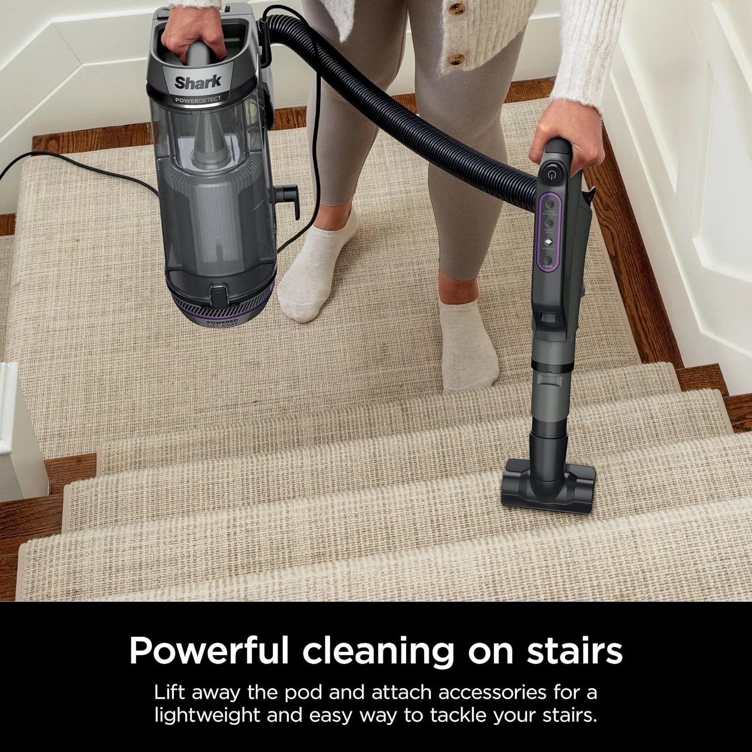 Shark Rocket pet Pro IZ140 Lightweight Cordless Stick Vacuum Self-Cleaning brush