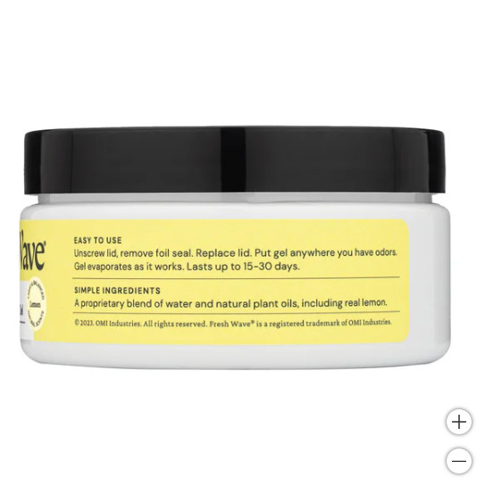 Fresh Wave Lemon Odor Removing Gel 7 oz, 6-Pack – Plant-Based Odor Eliminator