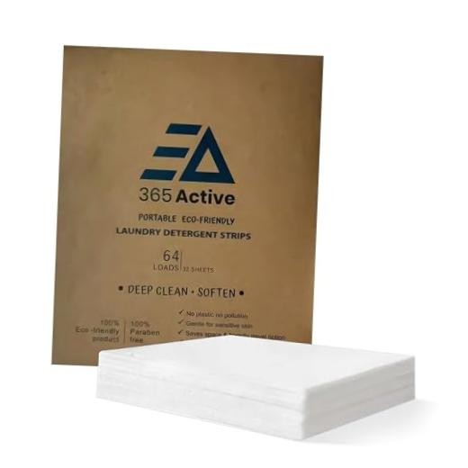 Eco-Friendly Portable Laundry Detergent Sheets – 3-in-1 Travel Laundry Strips