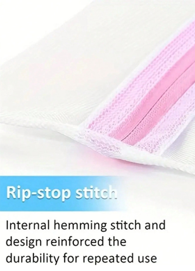 Zipper Mesh Laundry Bag for Bras & Underwear 11.8 × 15.7 in Washing Machine Safe