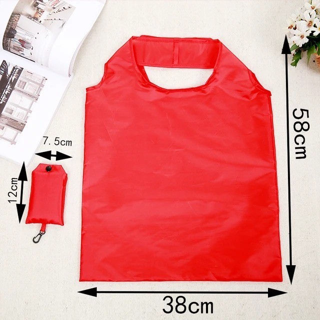 Reusable Foldable Shopping Bag Eco Grocery Tote Bag Portable Fold Away Carry Bag
