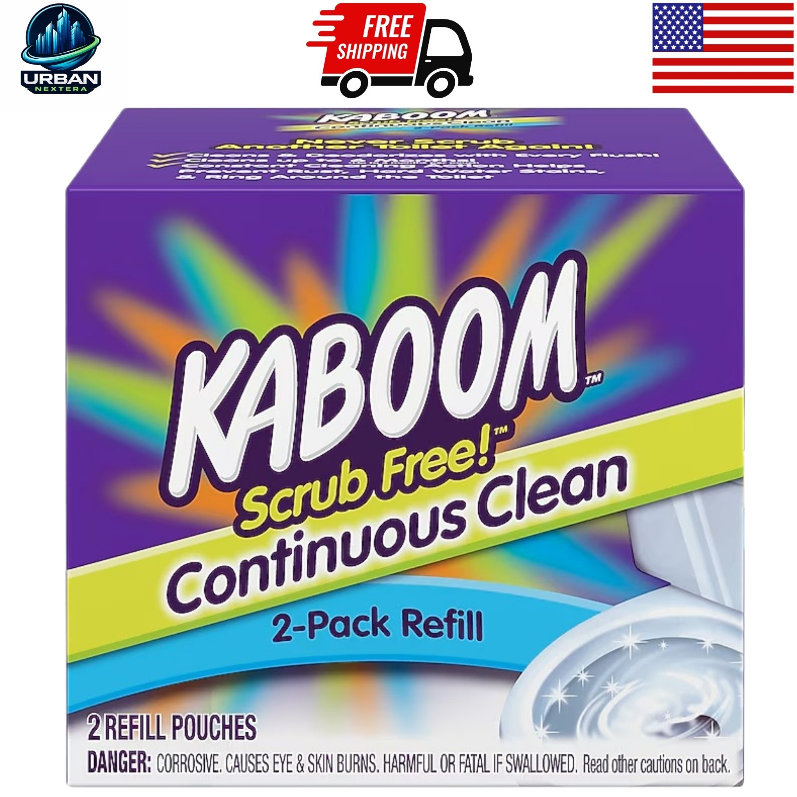 Kaboom Scrub Free 2-Count Toilet Bowl Cleaner Refill