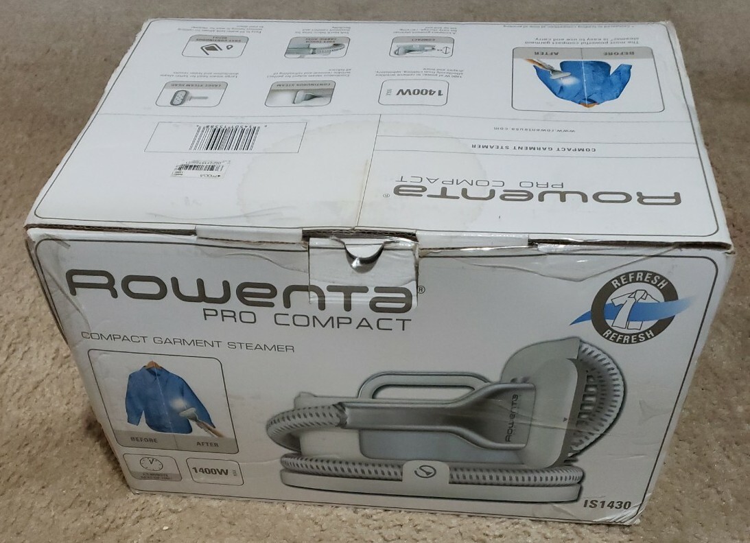 Rowenta Pro Steam Compact Garment Steamer IS1430 Excellent condition》1400 Watts