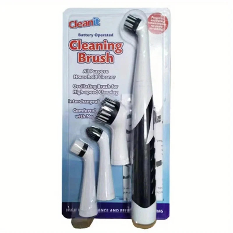 Sonic Scrubber Household Cleaning System – with 4 brushes!