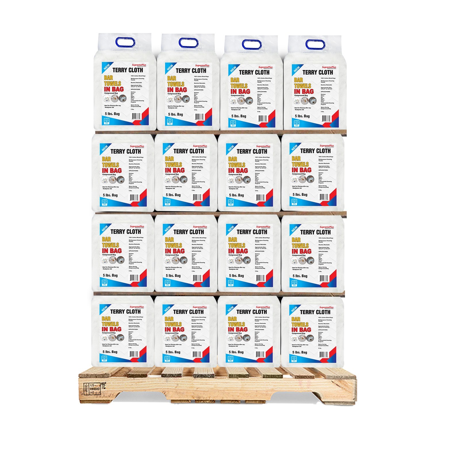 White Terry Cloth Towels – Premium Industrial Cleaning Rag – 600 LB Bags & Boxes