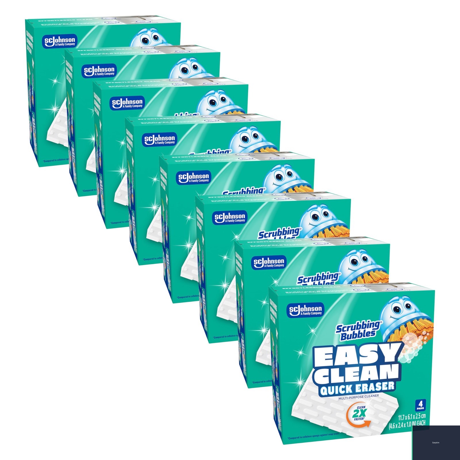 Bathroom Cleaning Erasers Rubber White Blue 32 Pack Sponge Bulk Multipurpose