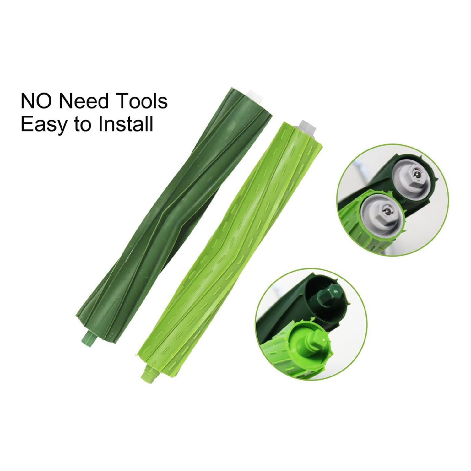 2x Replacement Dual Roller Brushes for iRobot Roomba i3+ i4+ i7+ i8+ j7+