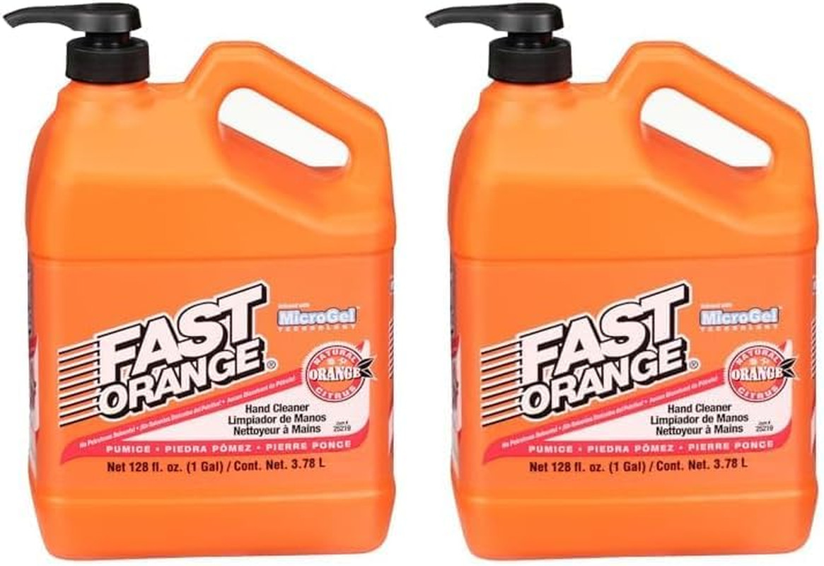 Fast Orange Permatex 25219 Pumice Lotion Hand Cleaner with Pump, 1 Gallon (Pack