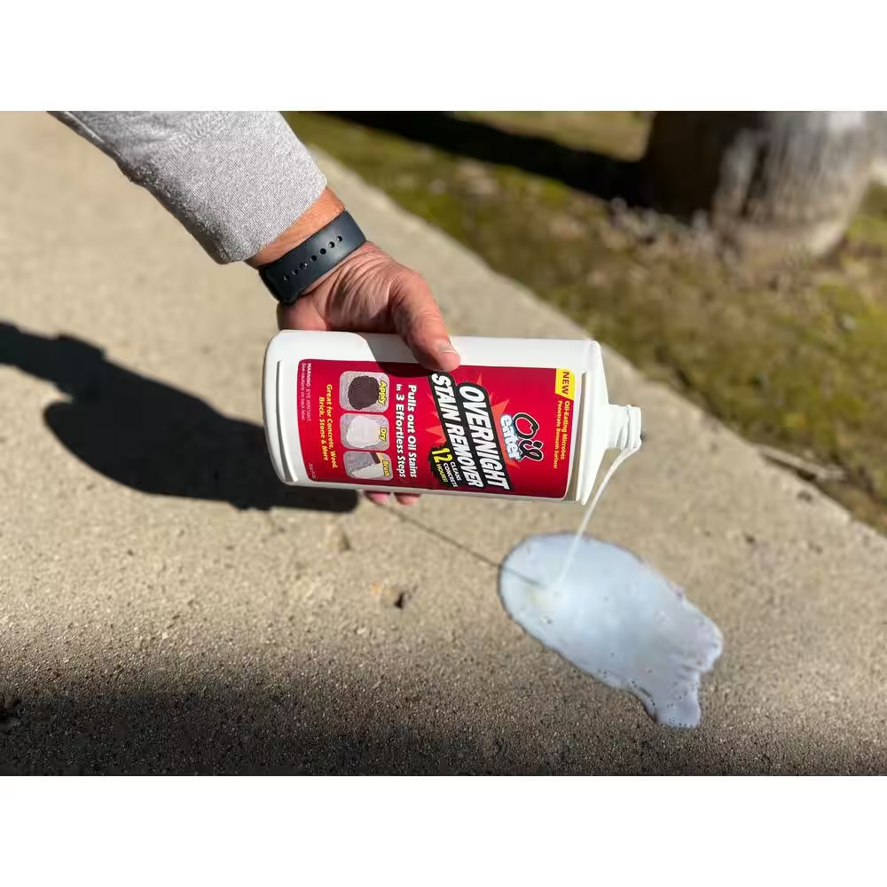 32 Oz Overnight Stain Remover for Cleaning Oil Stains on Concrete, Driveway, Pav
