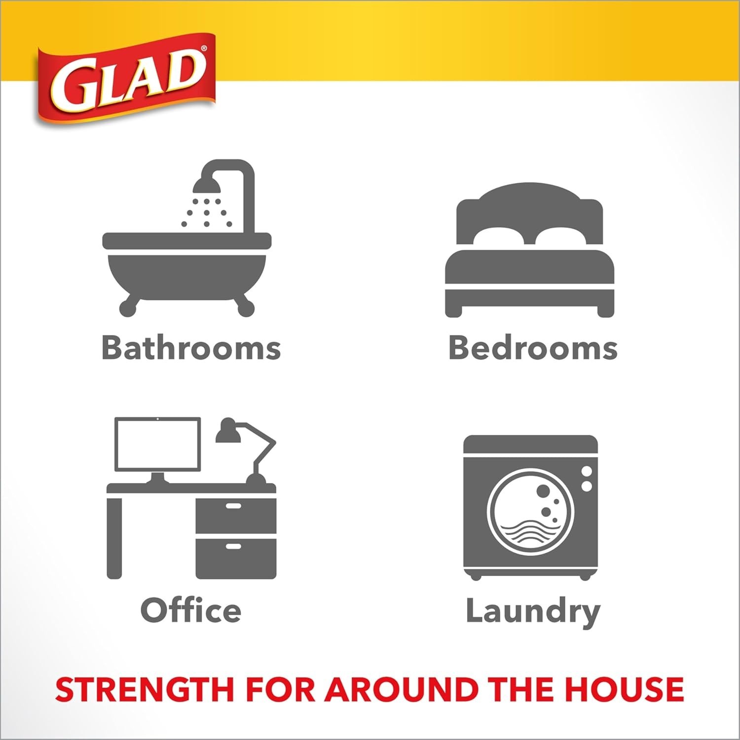 Glad 4 Gallon Drawstring Trash Bags Sweet Citron Lime | 34 or 80 Ct