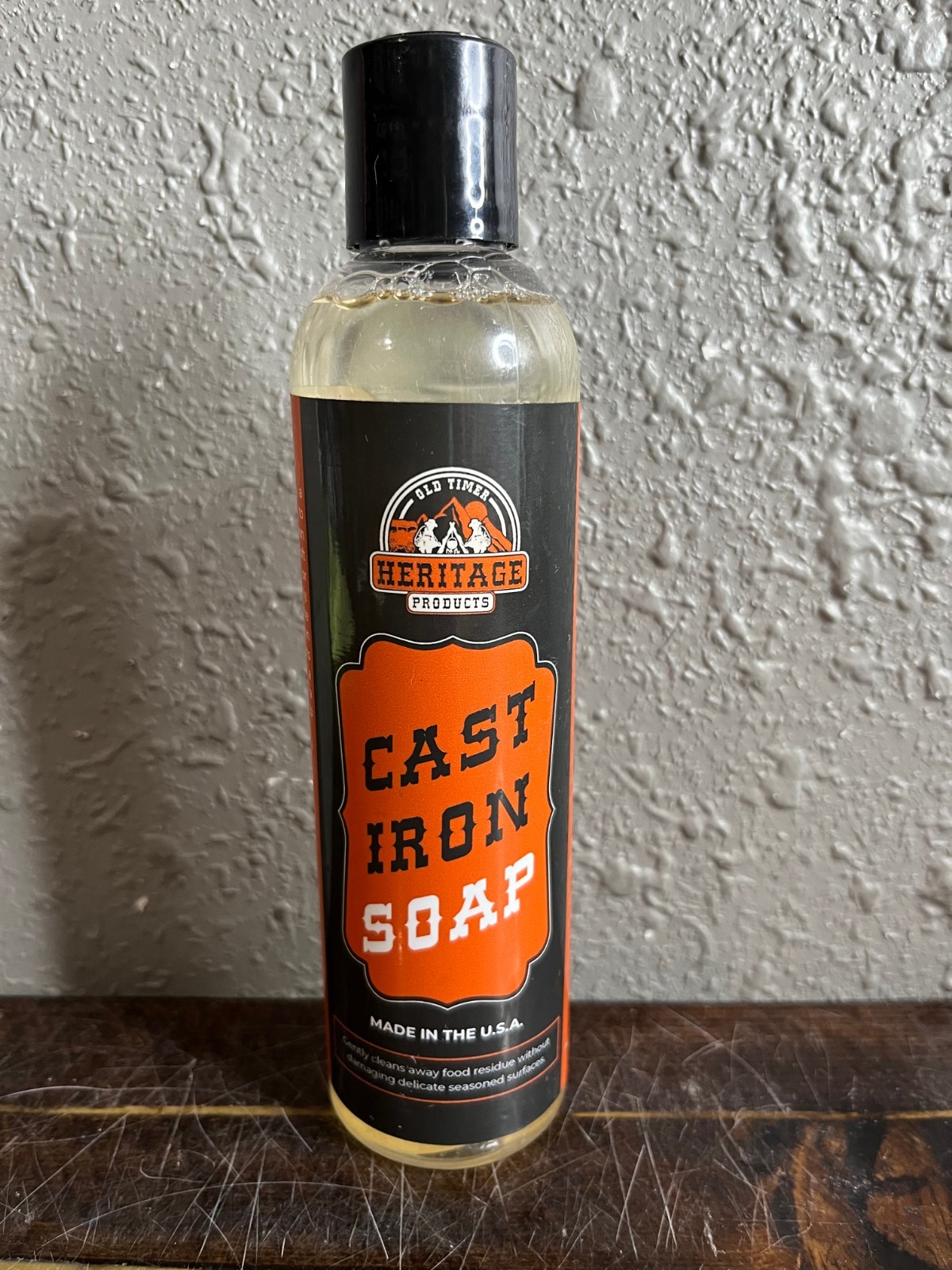 Old Timer Heritage Products Cast Iron Soap Liquid Cookware Cleaner USA
