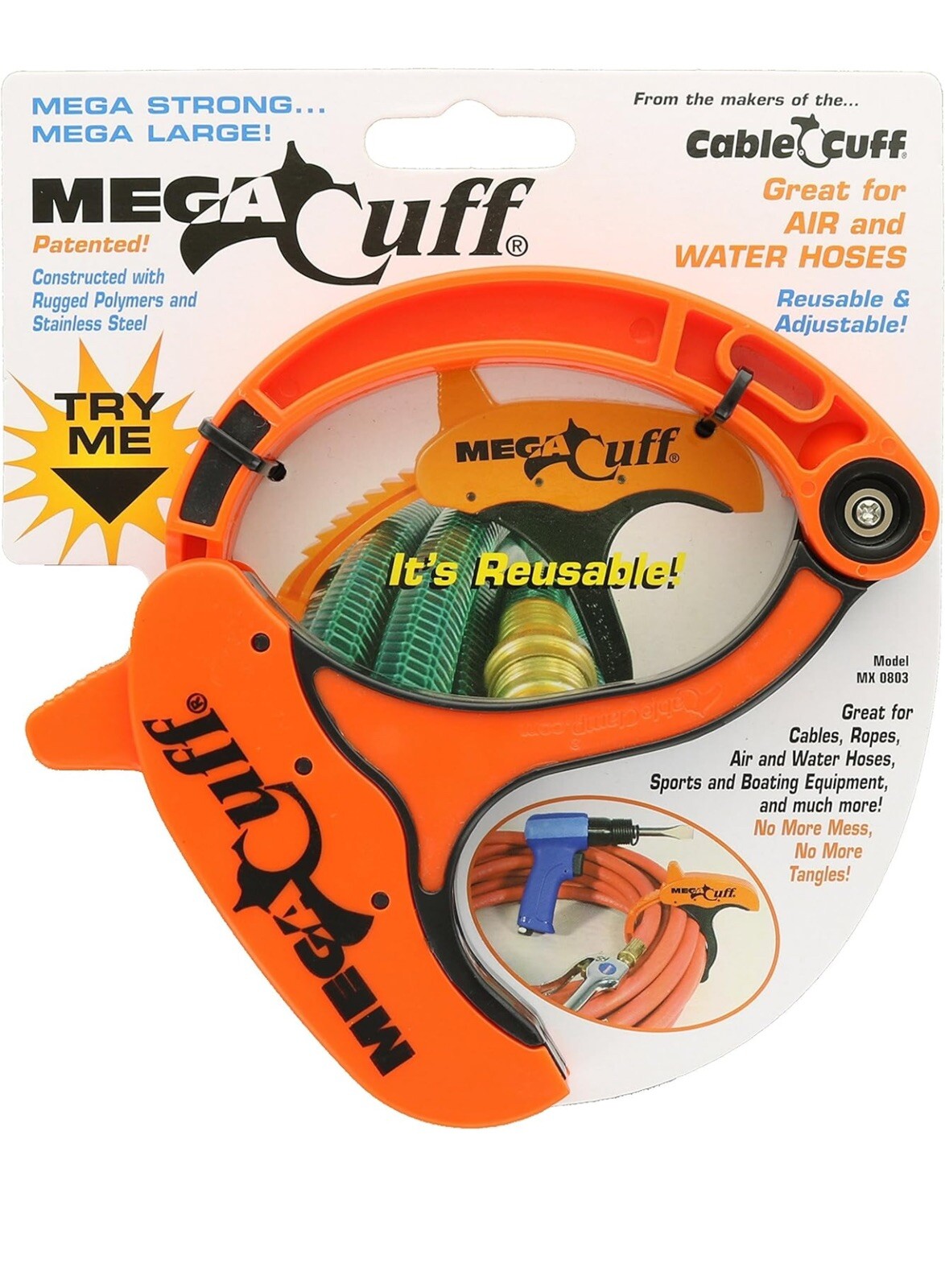 MEGA CABLE CUFF Large! New! Organize Hoses, Cords With Ease!