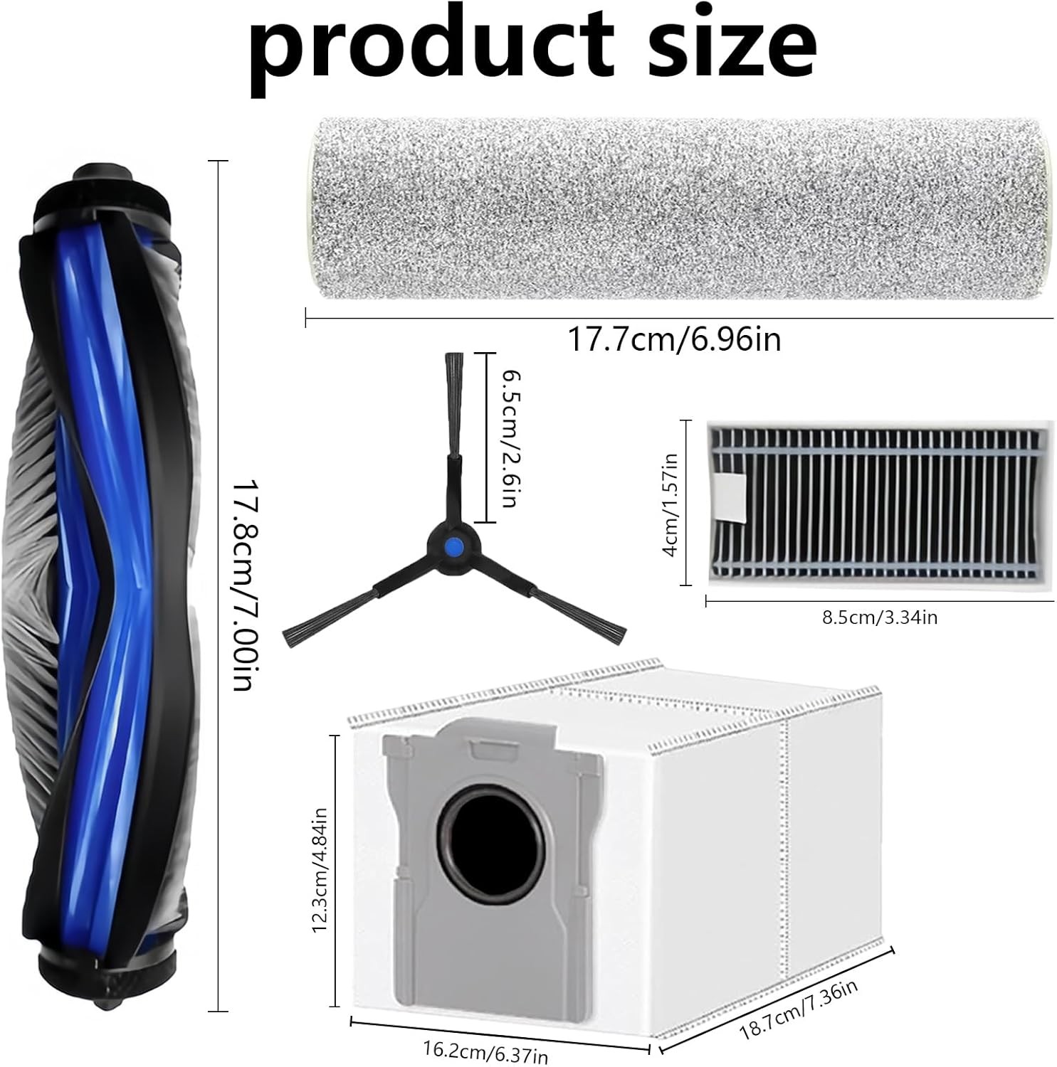 Replacement for Ecovacs Deebot X8 Pro Omni and for Yeedi S14 Plus Robot Vacuum
