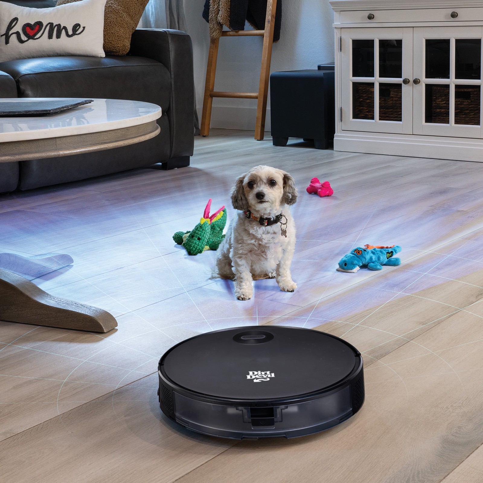 Robot Vacuum Cleaner W/ Gyroscope Zig Zag Navigation Wi-Fi App Control 110 Min