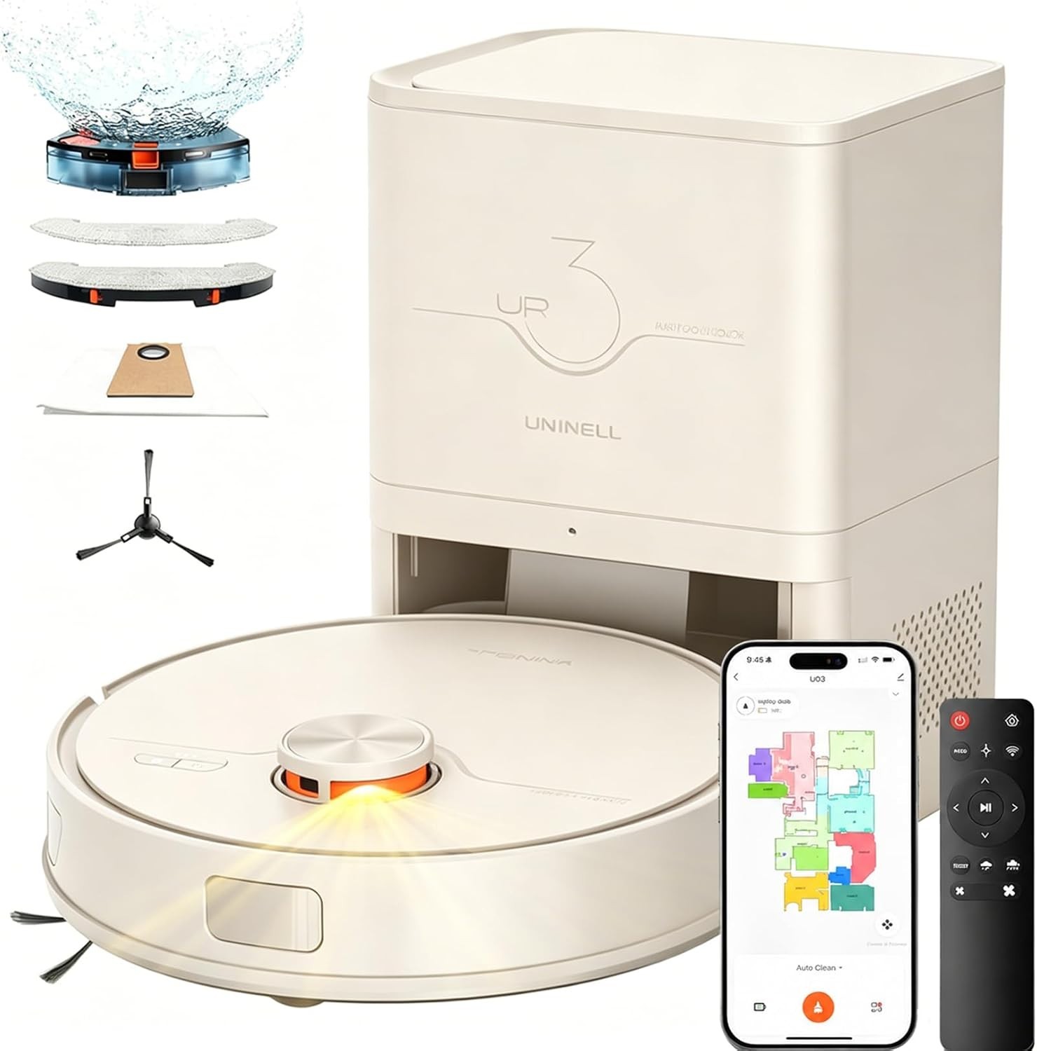 Robot Vacuum Mop 7000Pa Self Emptying LiDAR