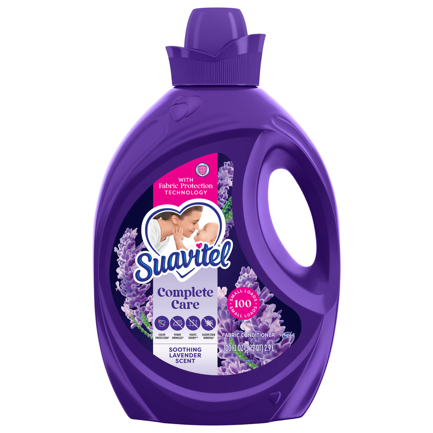 Suavitel Complete Fabric Softener Lavender 100oz 100 Loads, 4 Pack