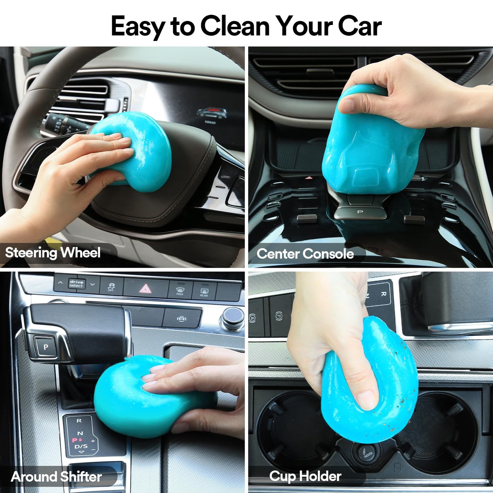 PULIDIKI Car Cleaning Gel Putty Auto Interior Cleaner Dust Remover Kit