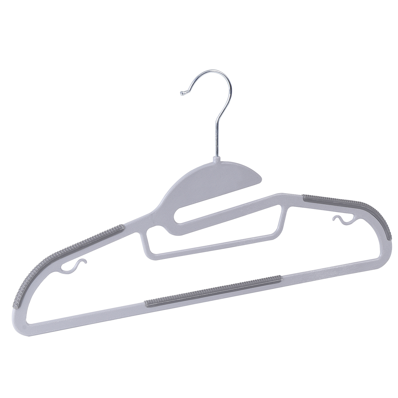 50 Pack Plastic Hangers Heavy Duty Non-Slip Clothes Hangers w/360° Swivel Hook