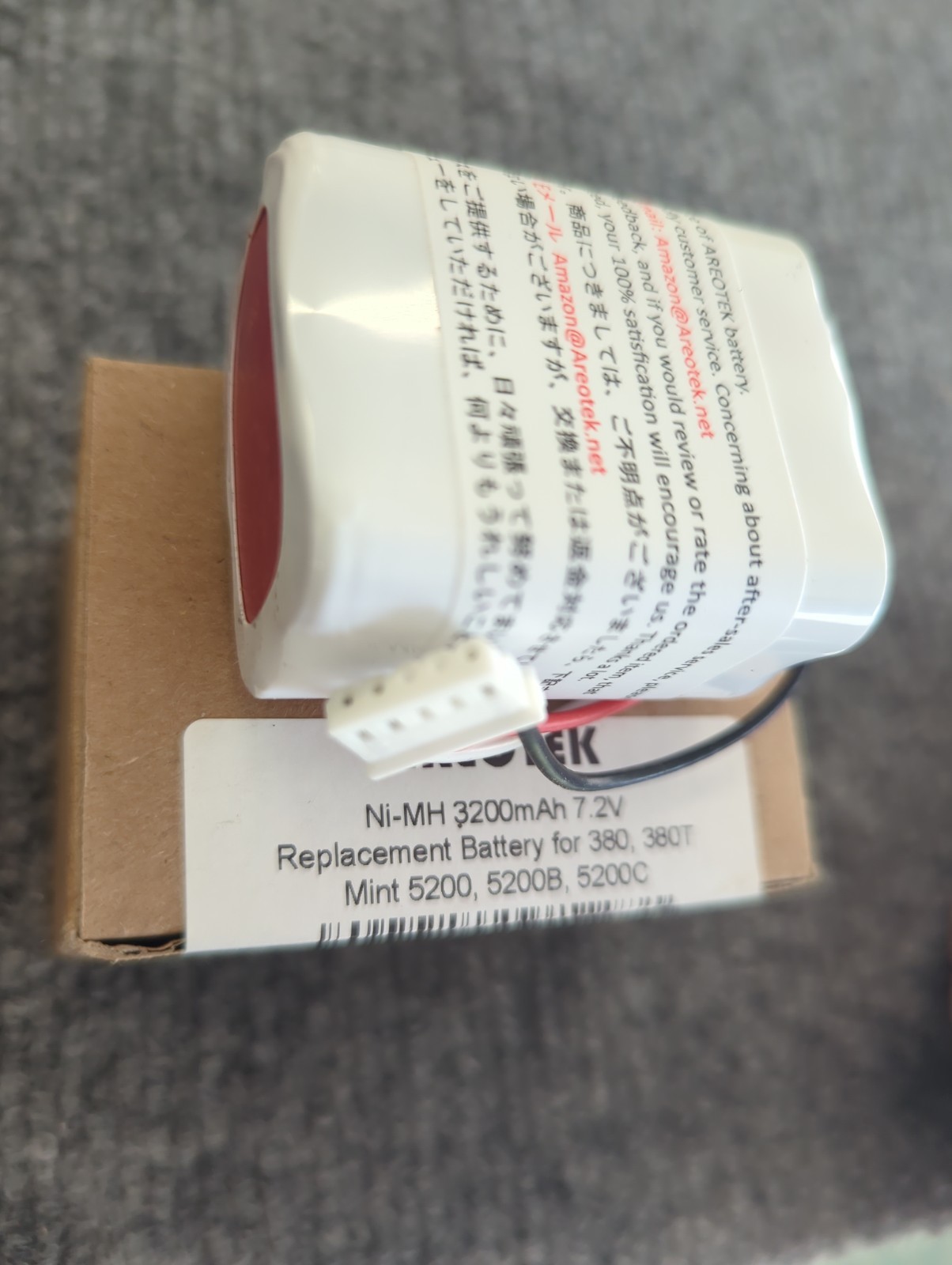 Areotec 3200mAh Battery for Irobot Braava 380 380T Mint 5200 5200B 5200C Cleaner