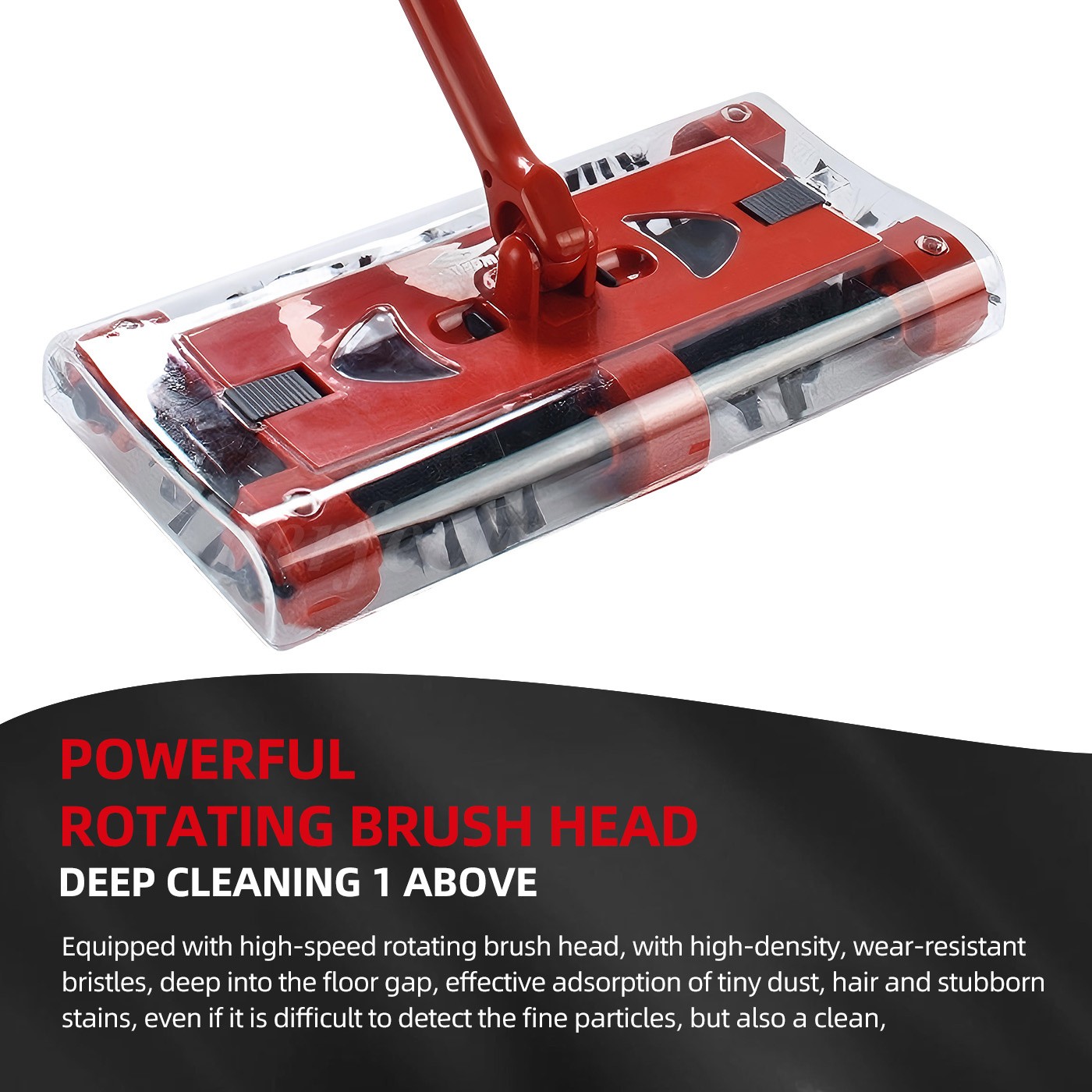 Cordless Vacuum Cleaner Foldable Sweeping Machine Household 360° Portable 45in