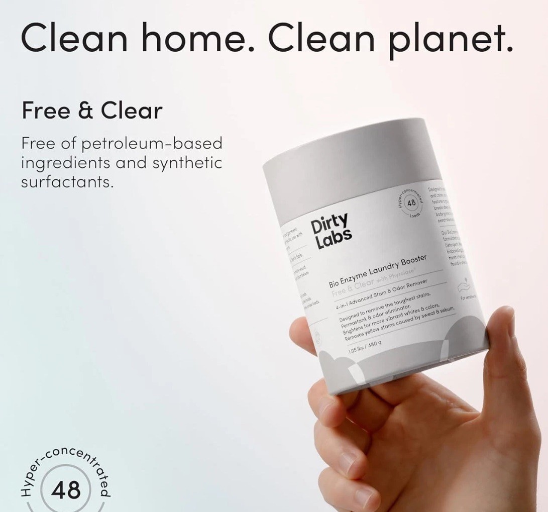 Dirty Labs | Scent Free | Bio Enzyme Laundry Booster | 16.8 Ounce (Pack of 1)