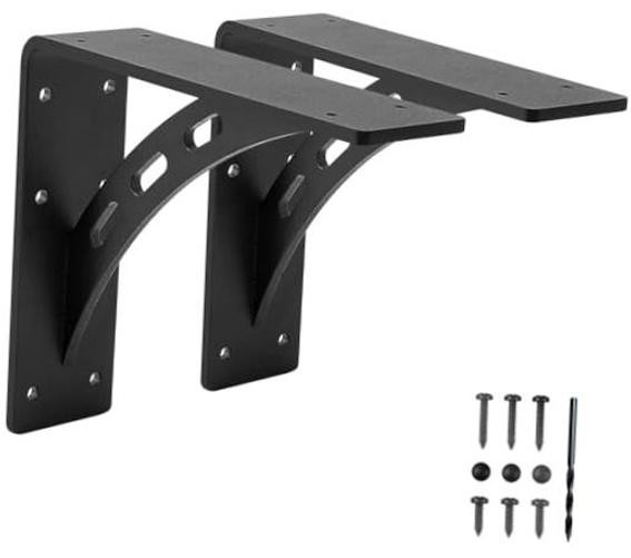9″x8″x2.5″ Heavy Duty Shelf Brackets – Max Load 1100 LBS, 9 inch x 8 inch