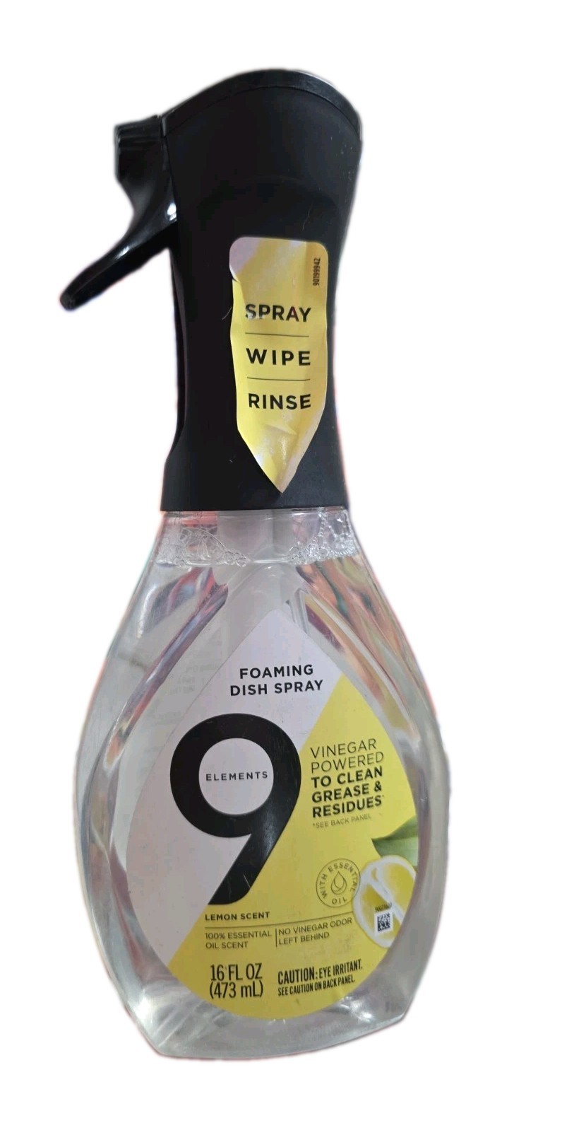 9 Elements Foaming Dish Sprays Lemon Scented 16 oz. Each NEW
