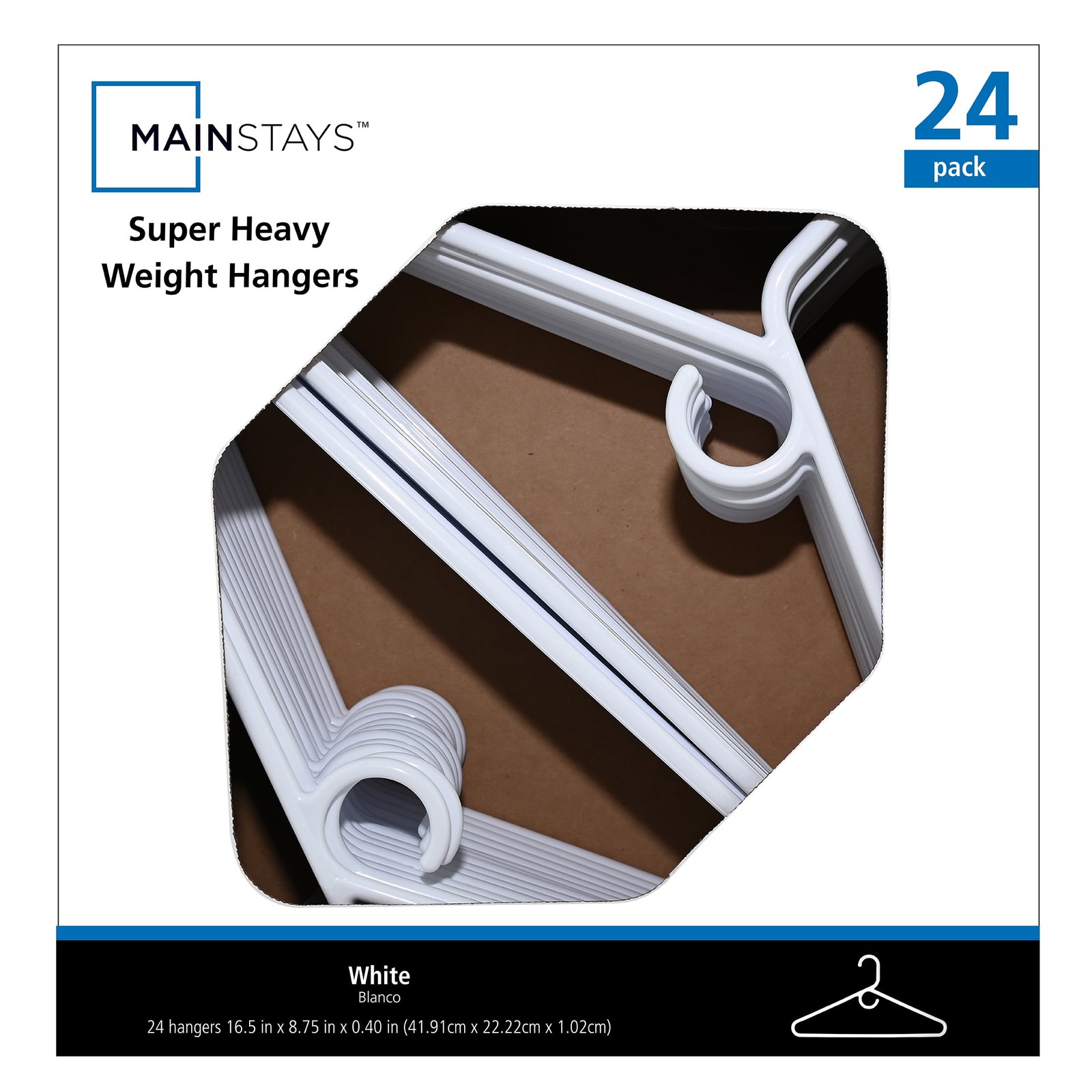 Super Heavy Weight Hanger Any Clothing Type White 24 Count Great All Ages