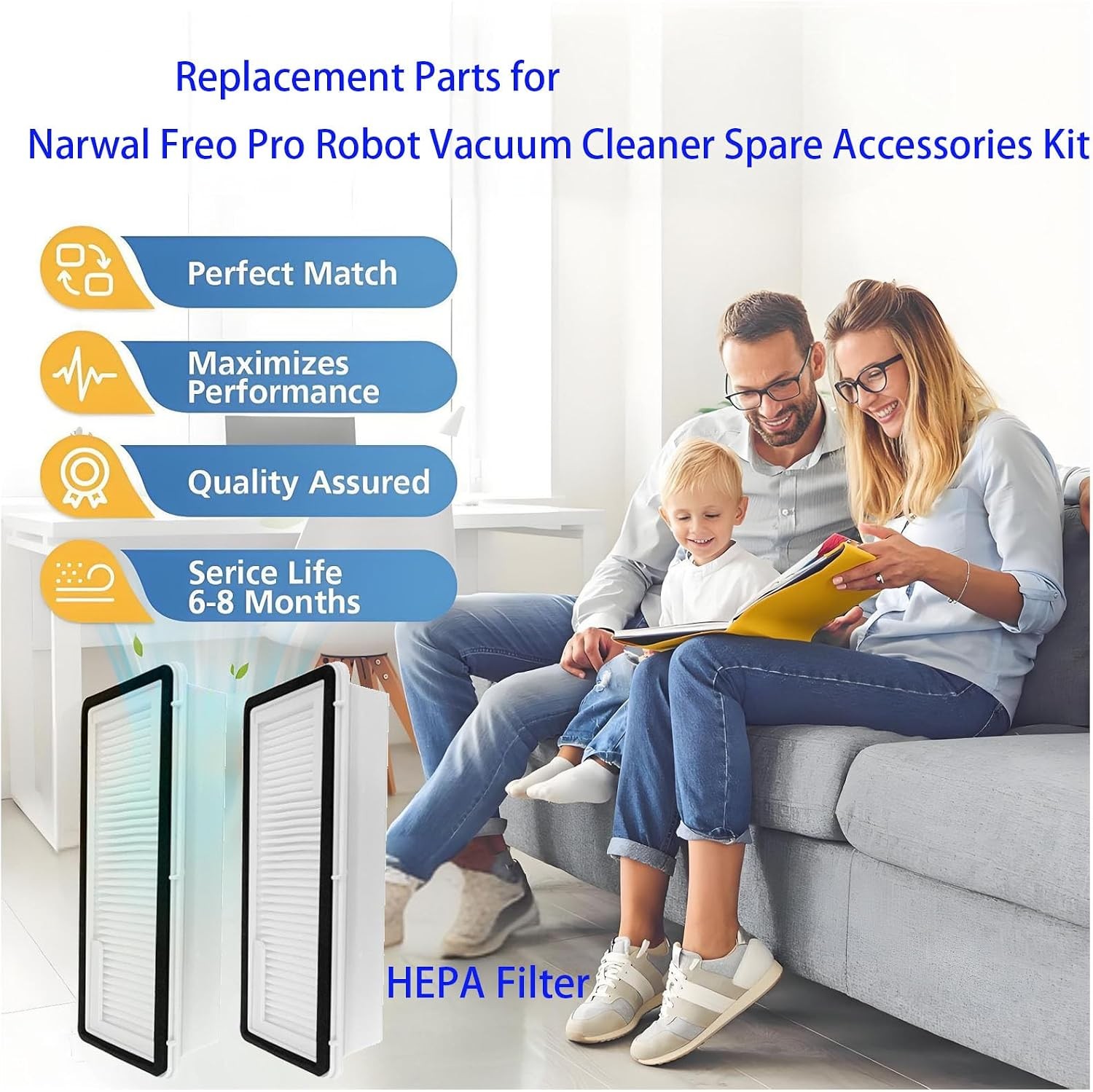 Replacement Accessories kit For Narwal Freo Pro Robot Vacuum Cleaner 13pack
