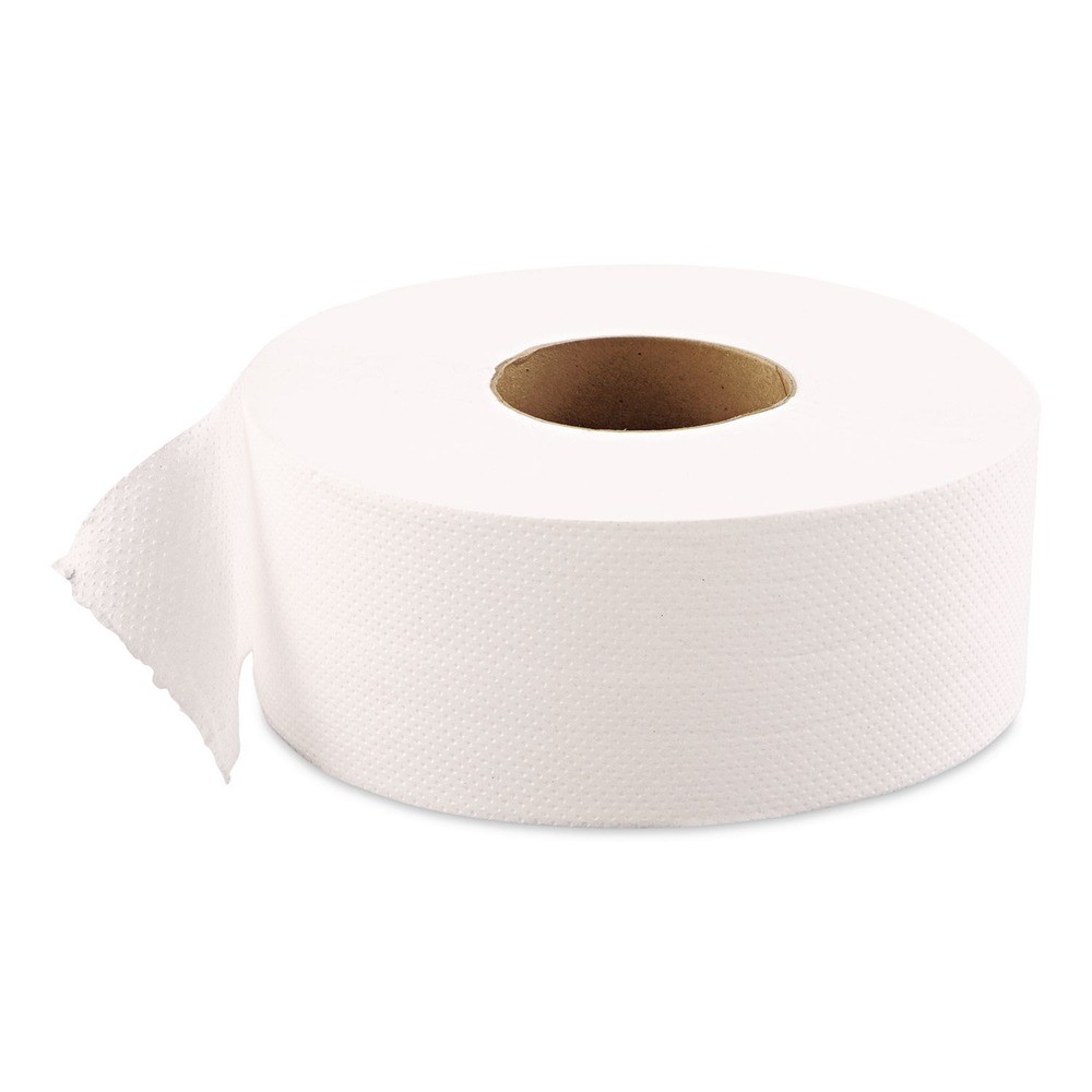 GEN 1511 3.3 in. x 1200 ft. 1-Ply JRT Jumbo Bath Tissue – White (12/Carton) New
