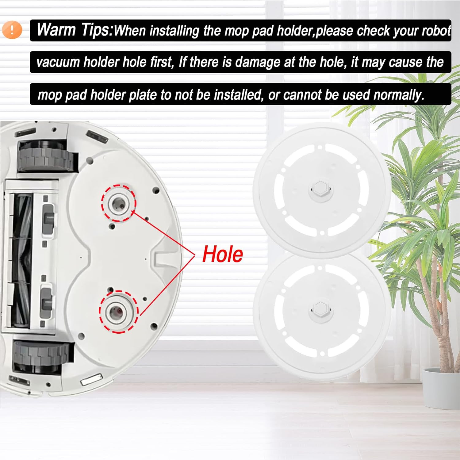 Mop Pad Holder for Ecovacs Deebot T20 Omni, T20 PRO Vacuum Cleaner, for Deebot T