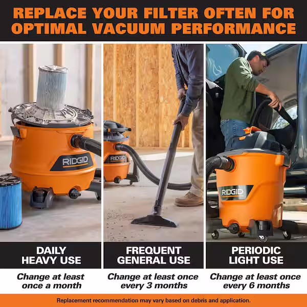 Rigid Wet Dry Vacuum Small Portable Shop Vac Cleaner Hose Lightweight 3Gal. NEW