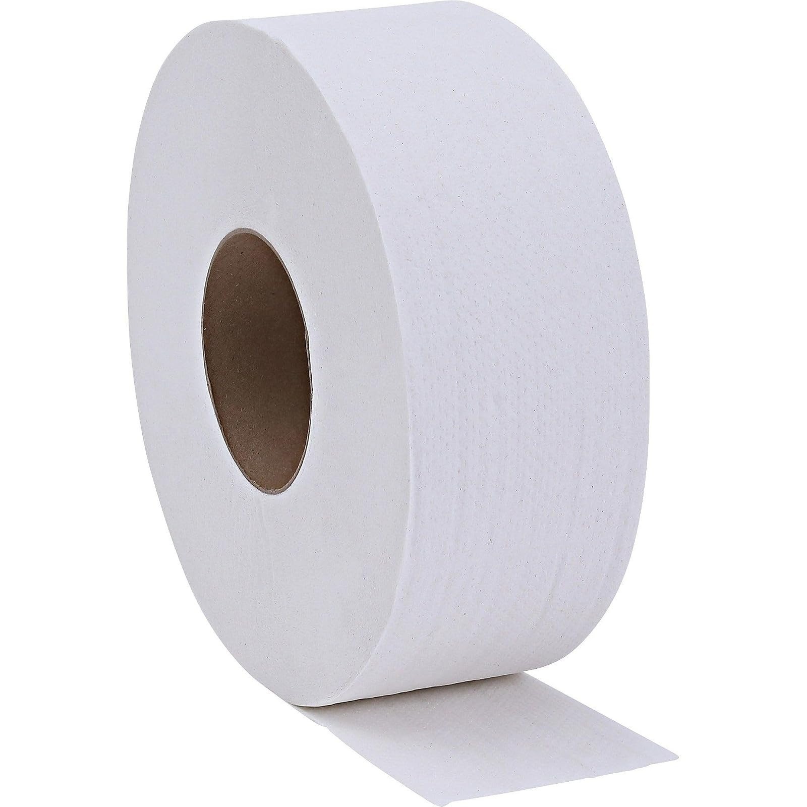 Genuine Joe Jumbo Roll Bath Tissue – 2-Ply White Toilet Paper, 12 Count