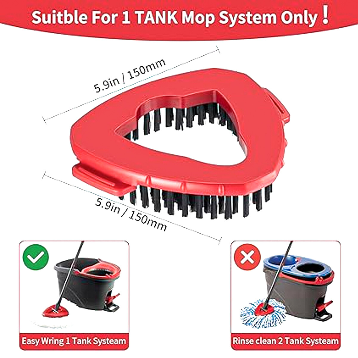 360° Rotating Replacement Mop Base Parts Refill Head Disc For O-Cedar Easy Wring