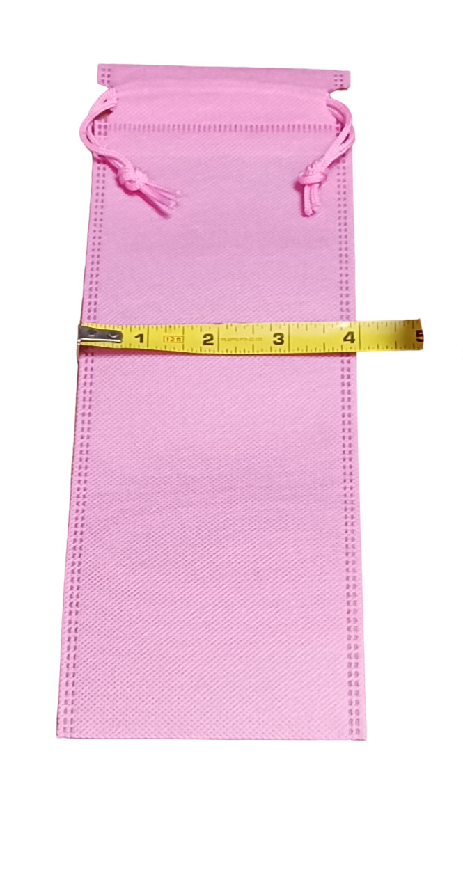 Lot of 2 Adult Game Toy Storage Bag Microfiber Drawstring Bag Adjustable Pink