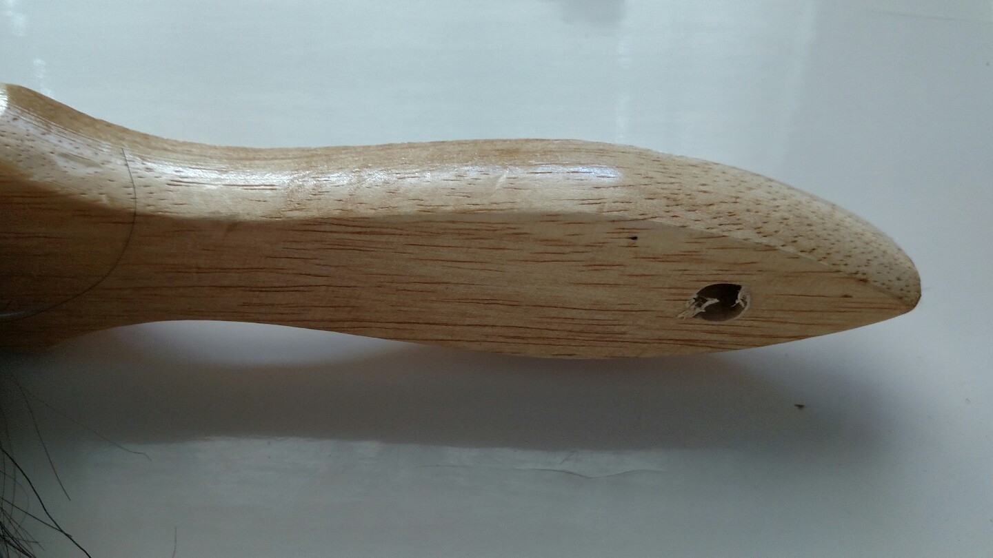 Counter Brush Wood Handle ~ 50 % Horsehair – 50 % Synthetic Bristles ~ 8″ Brush