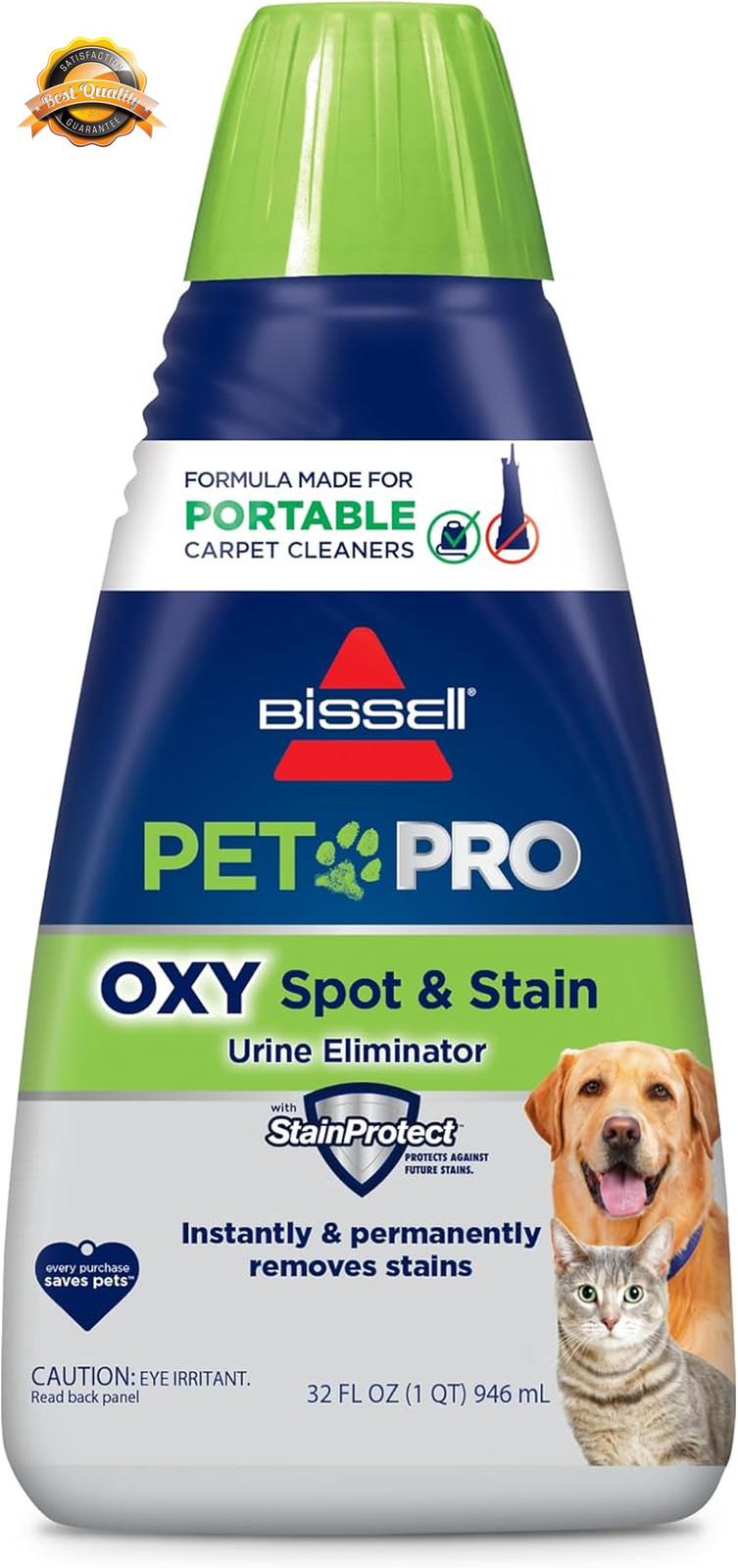 Pet Pro Oxy Spot and Stain Formula for Portable Carpet Cleaners 32oz