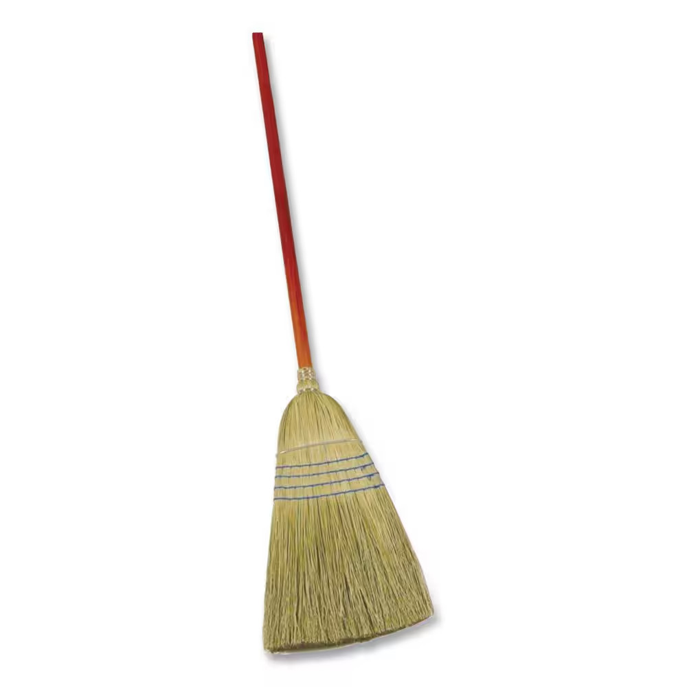 Giant Commercial Corn Broom 38 Inch Sweeping Width Heavy Duty Use Straw Cleaning